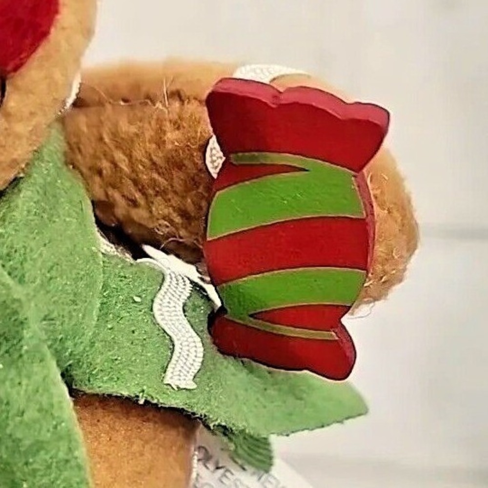 Gingerbread Man Plush Shelf Sitter Wiggler Christmas Tabletop Home Decor 9" NEW - Picture 6 of 8